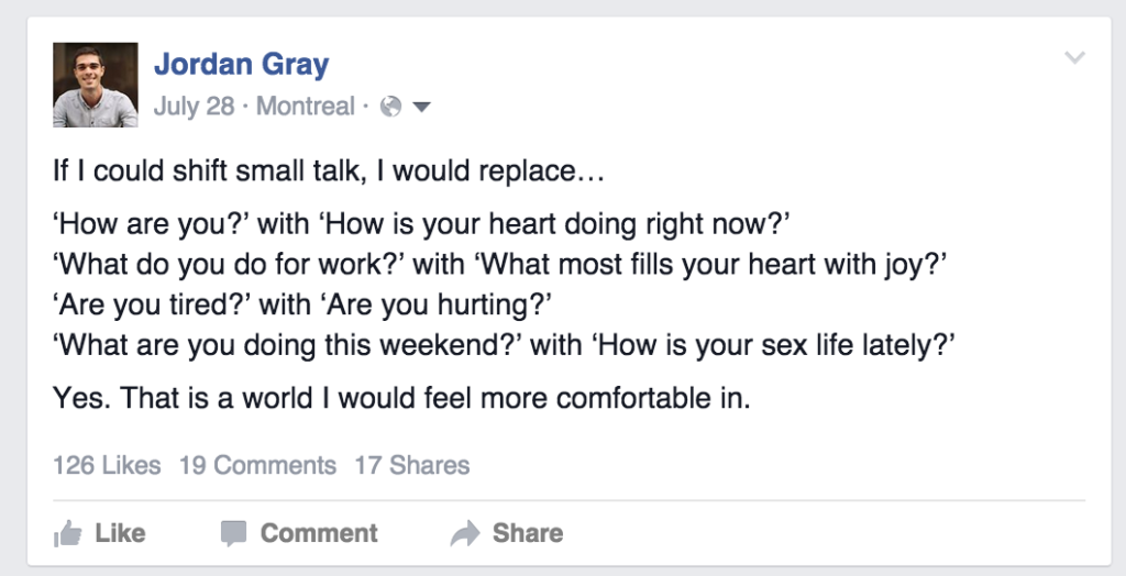 over-sharing on social media