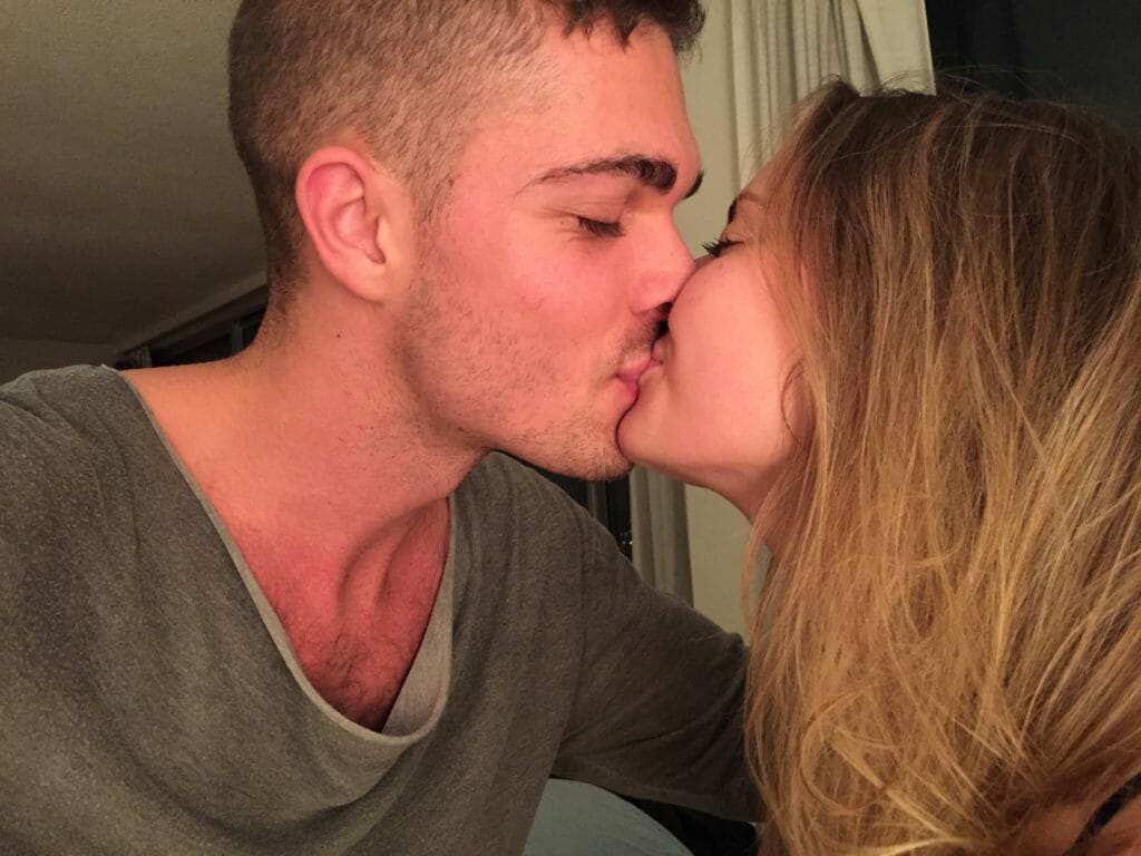 This was taken on our first day of officially becoming a couple.