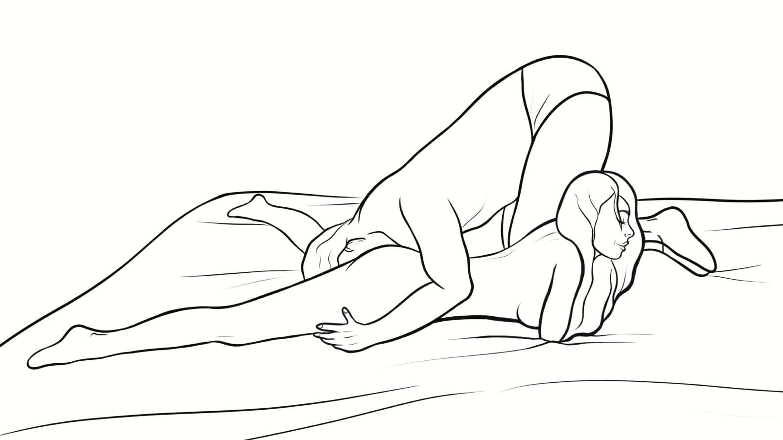 eating pussy from behind