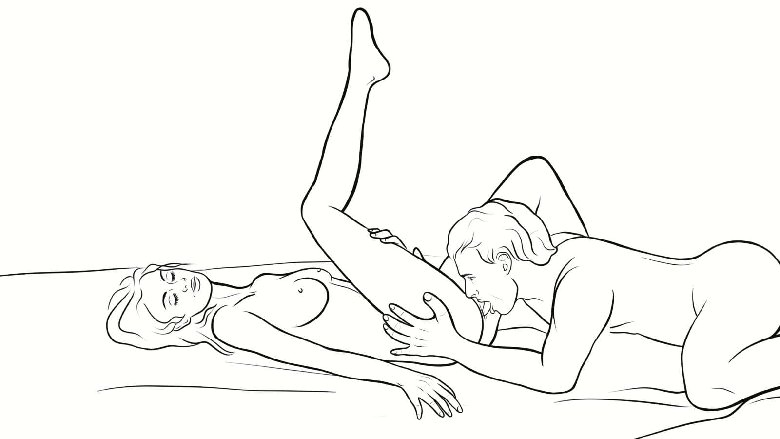 the leg press oral sex position